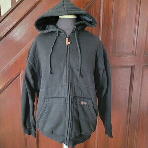 Matix Mens Black Hooded Zip-Up Jacket Size L